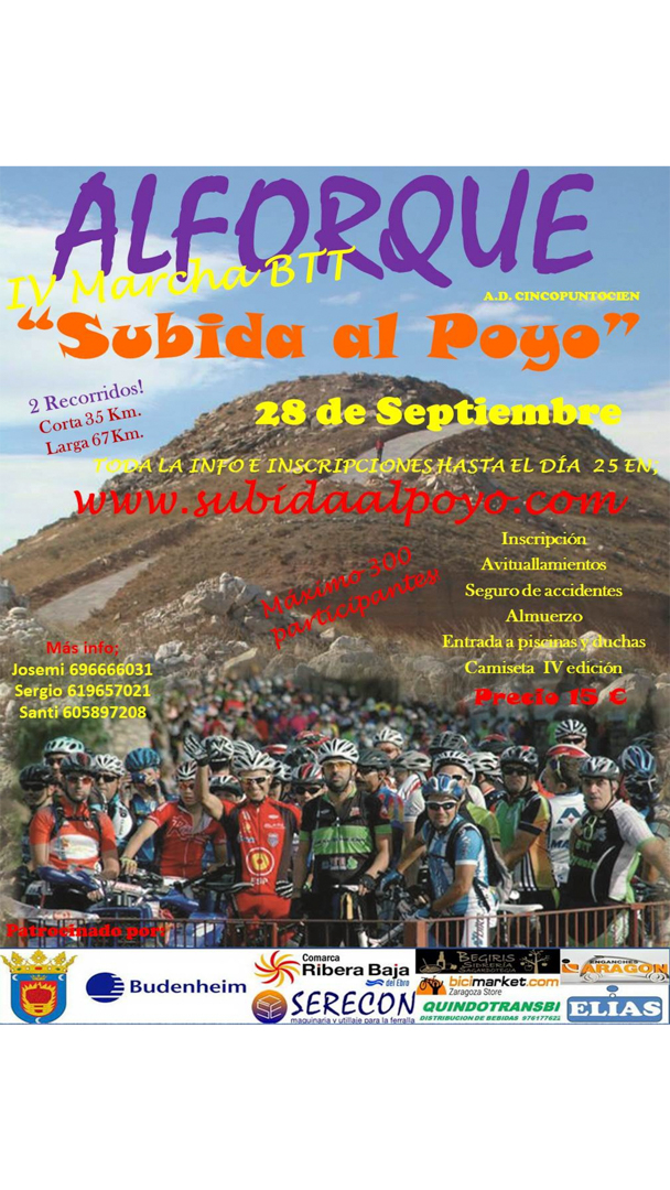 Cartel IV Edición Subida al Poyo